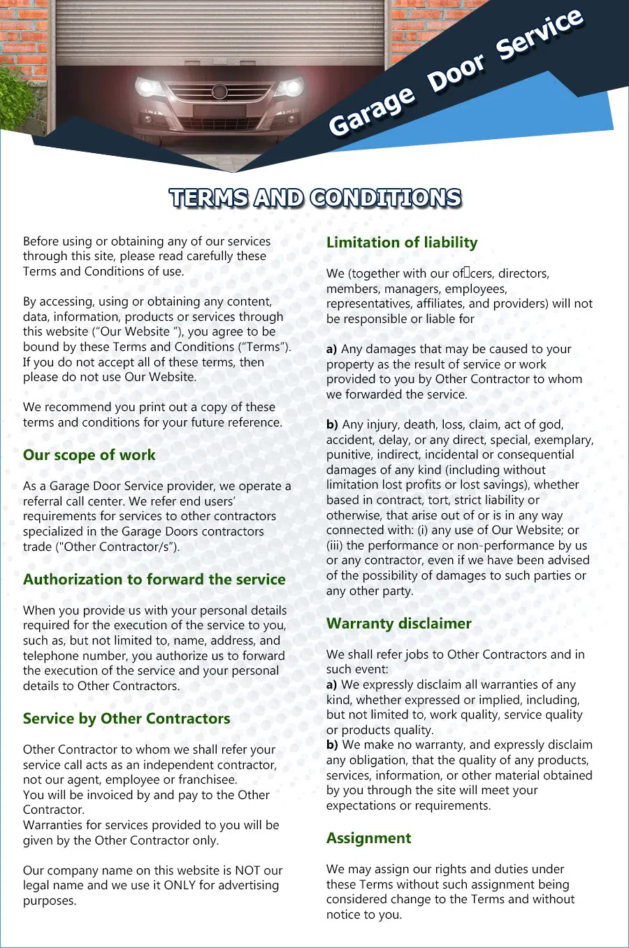 Eagle Garage Door Service Framingham, MA 508-762-4594